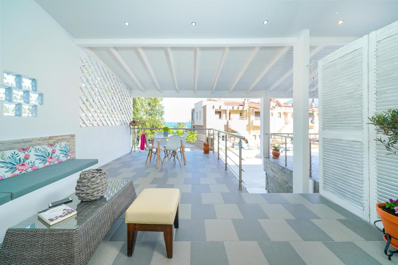 Golden Beachside terrace Chrisi Ammoudia Exterior foto