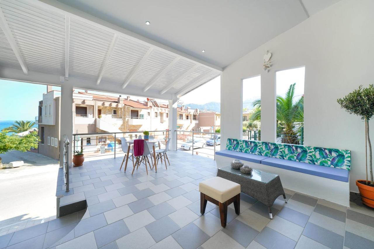 Golden Beachside terrace Chrisi Ammoudia Exterior foto